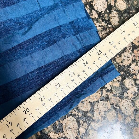 The Odells Blue Cropped Striped Pants Pull On Pockets Size L - Picture 6 of 6